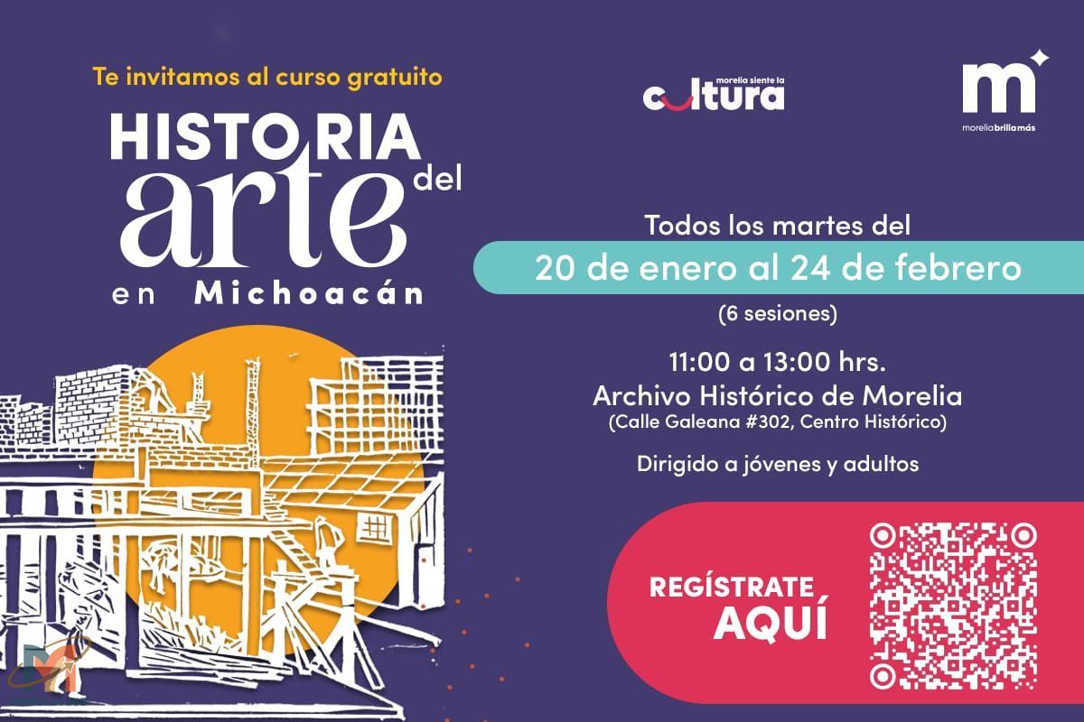 Curso de Historia del Arte en Michoacán para fortalecer la identidad cultural
