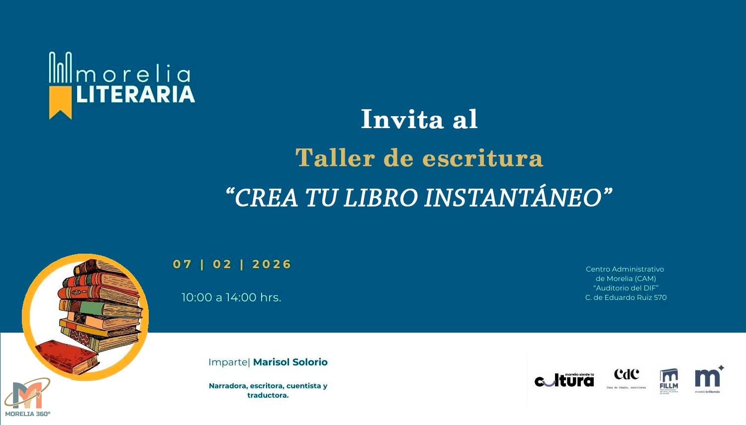 Taller gratuito de escritura “Crea tu libro instantáneo”