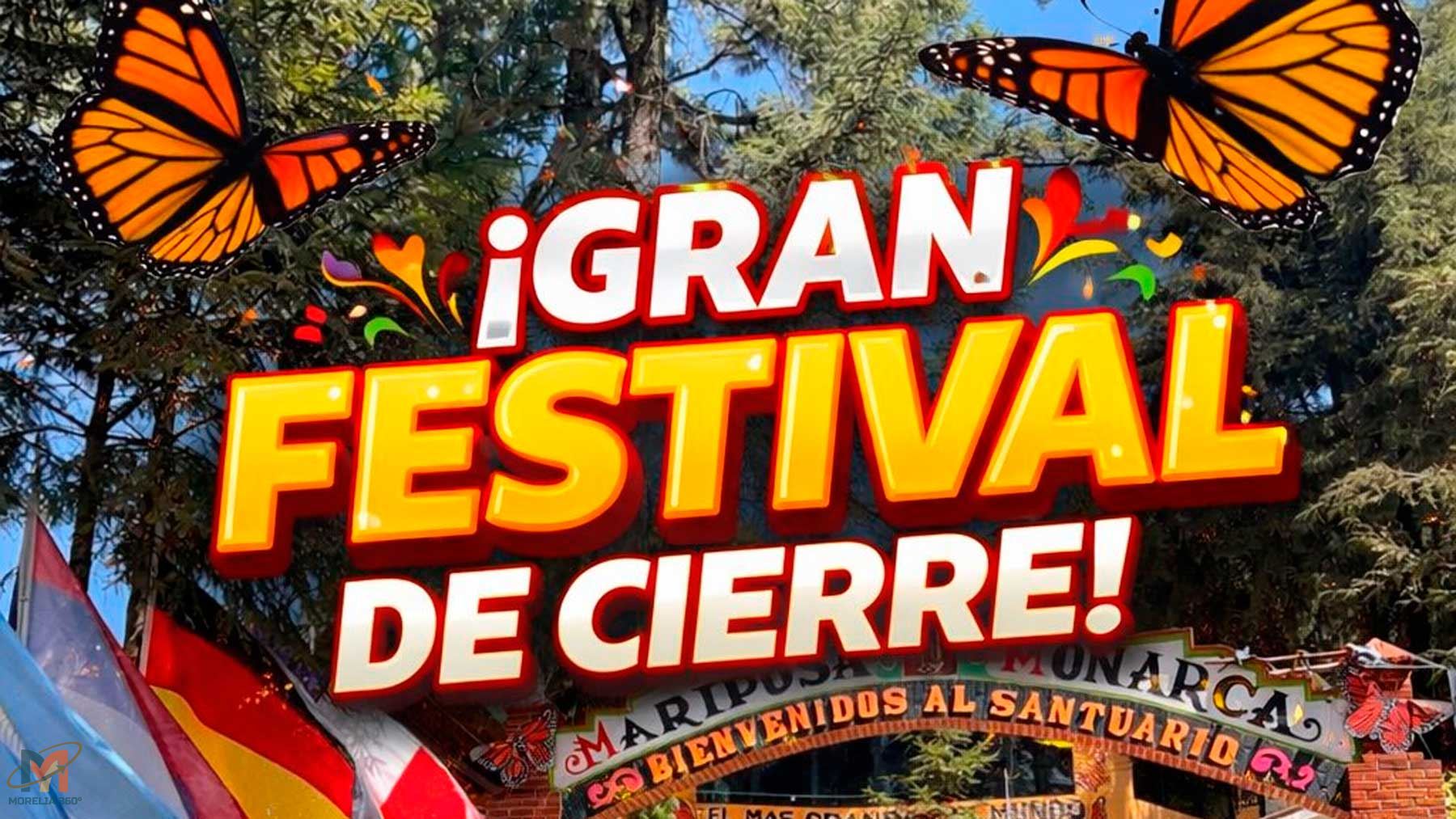 Ddespide a la mariposa monarca, gran festival de cierre en el Santuario El Rosario 