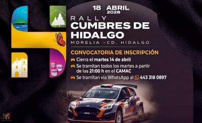Arrancan inscripciones para el Rally Cumbres de Hidalgo 2026