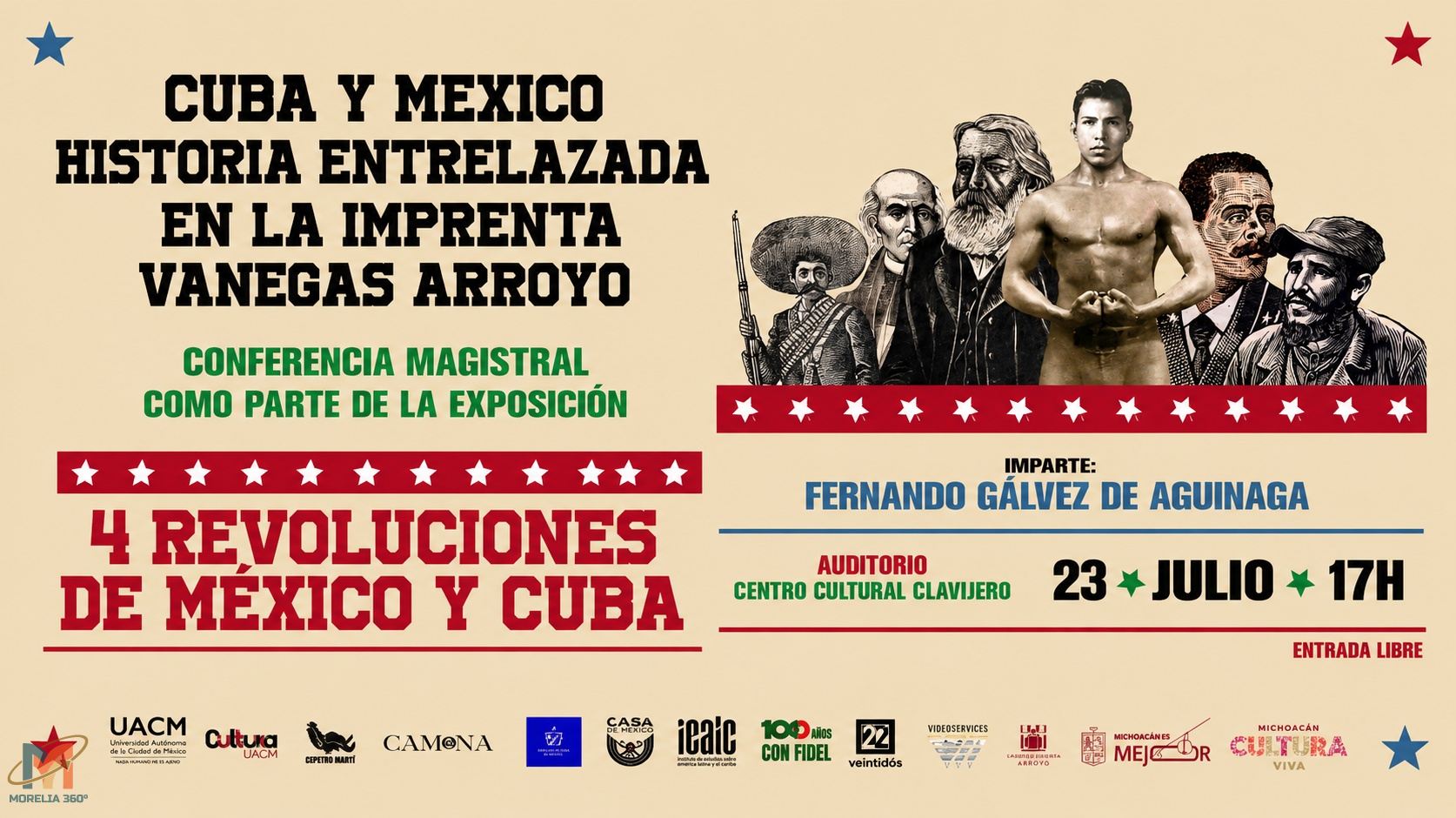 México y Cuba comparten su historia en conferencia magistral del Centro Cultural Clavijero