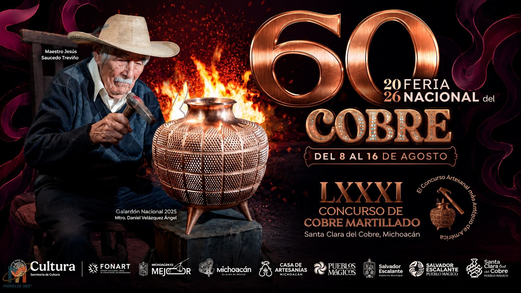 Santa Clara del Cobre celebrará la 60ª Feria Nacional del Cobre del 8 al 16 de agosto