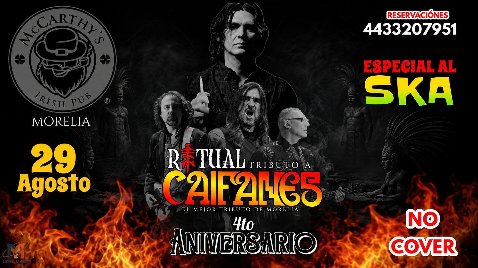Morelia se prepara para vibrar con un tributo a Caifanes en el 4.º aniversario de Ritual