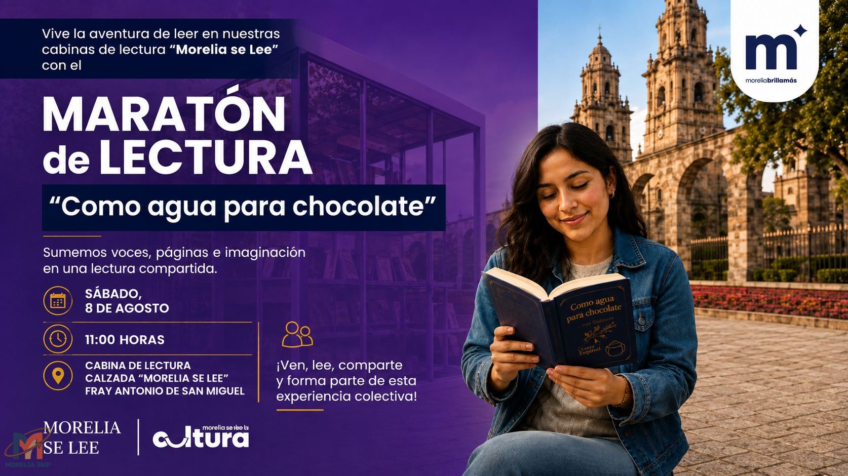 Morelia invita a vivir la magia de la lectura con un maratón de 