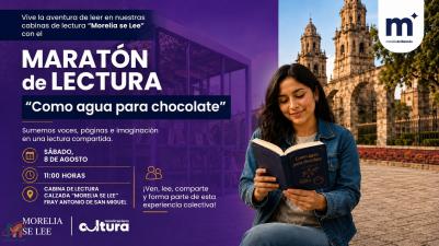 Morelia invita a vivir la magia de la lectura con un maratón de 