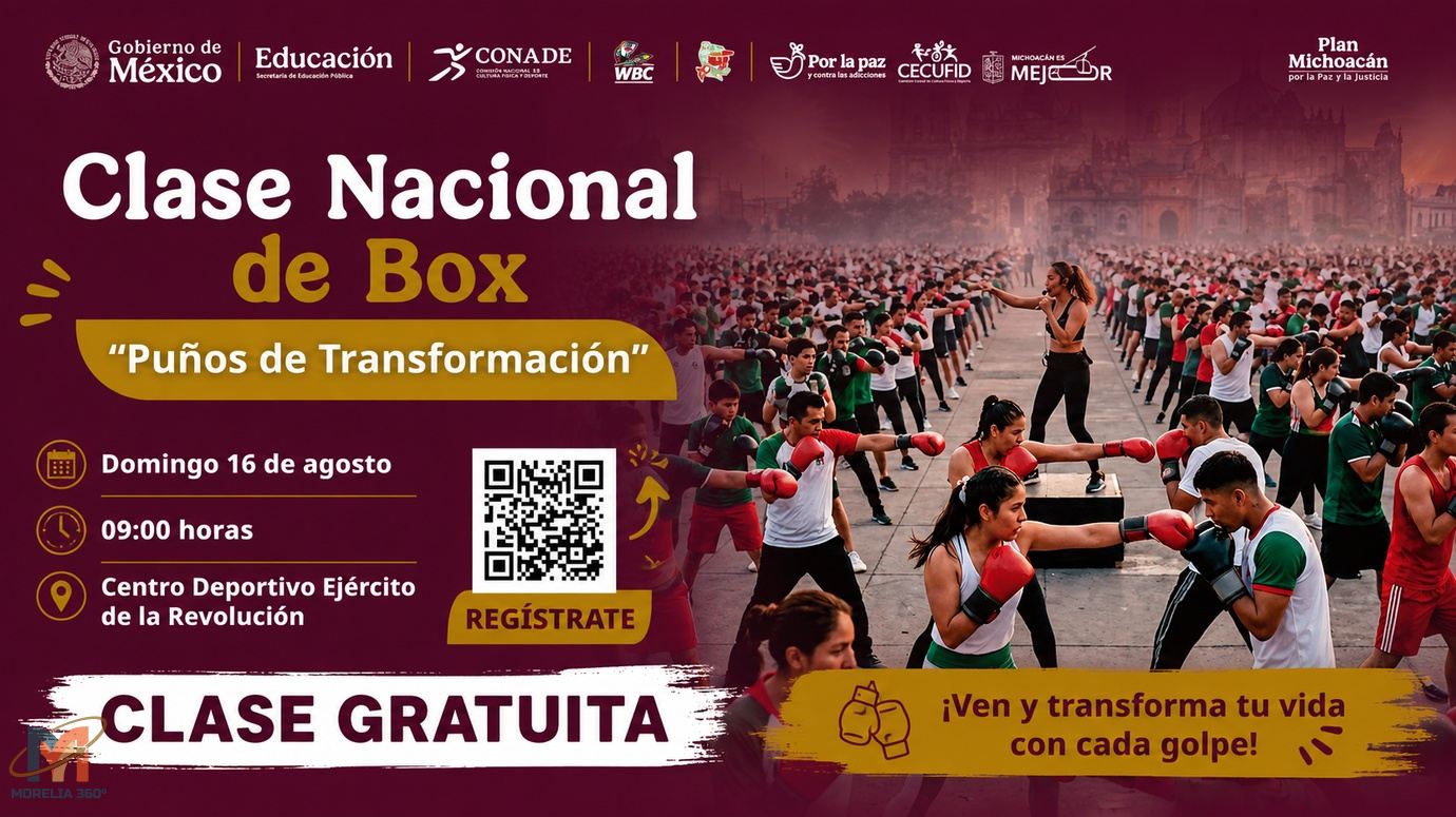 Morelia será sede de la Clase Nacional de Boxeo “Puños de Transformación”