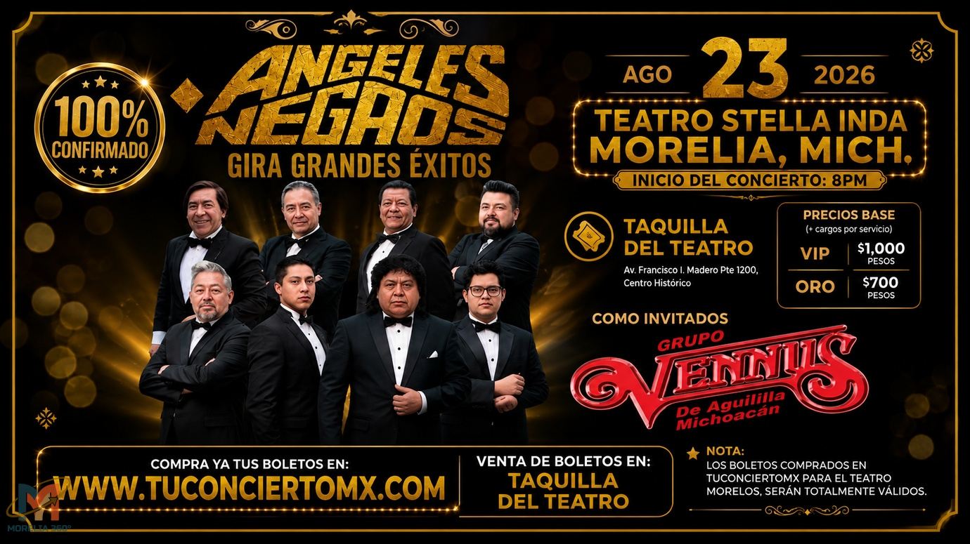 Los Ángeles Negros llegarán a Morelia con su gira “Grandes Éxitos”