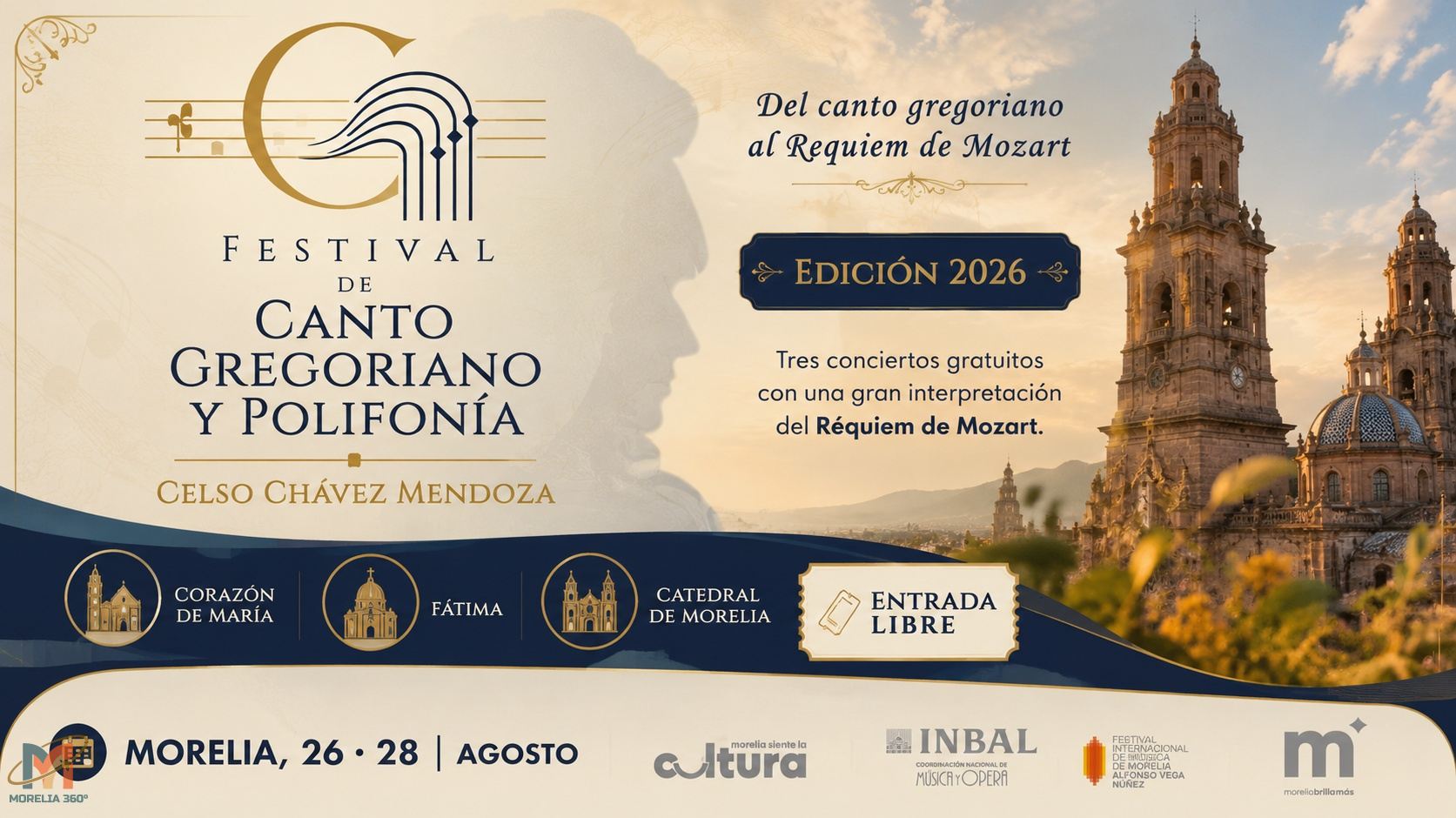 Morelia se llena de música con el Festival de Canto Gregoriano y Polifonía