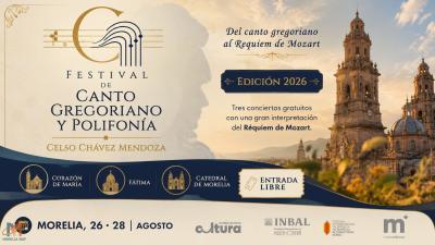 Morelia se llena de música con el Festival de Canto Gregoriano y Polifonía