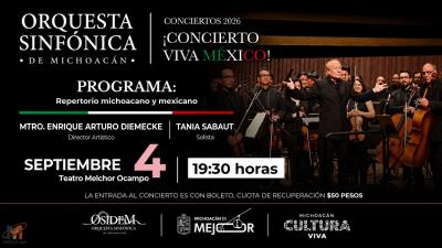 Morelia recibirá el regreso de la Orquesta Sinfónica de Michoacán