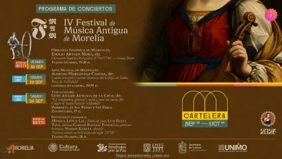 Morelia se prepara para vivir el IV Festival de Música Antigua