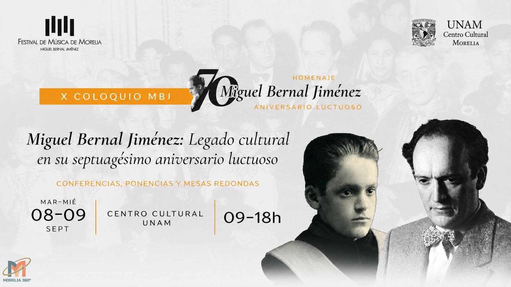X Coloquio del Festival de Música de Morelia rendirá homenaje a Miguel Bernal Jiménez
