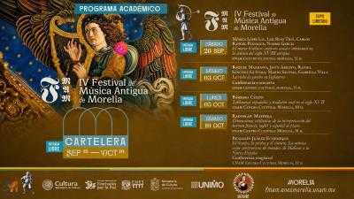 Festival de Música Antigua de Morelia anuncia programa académico 2026