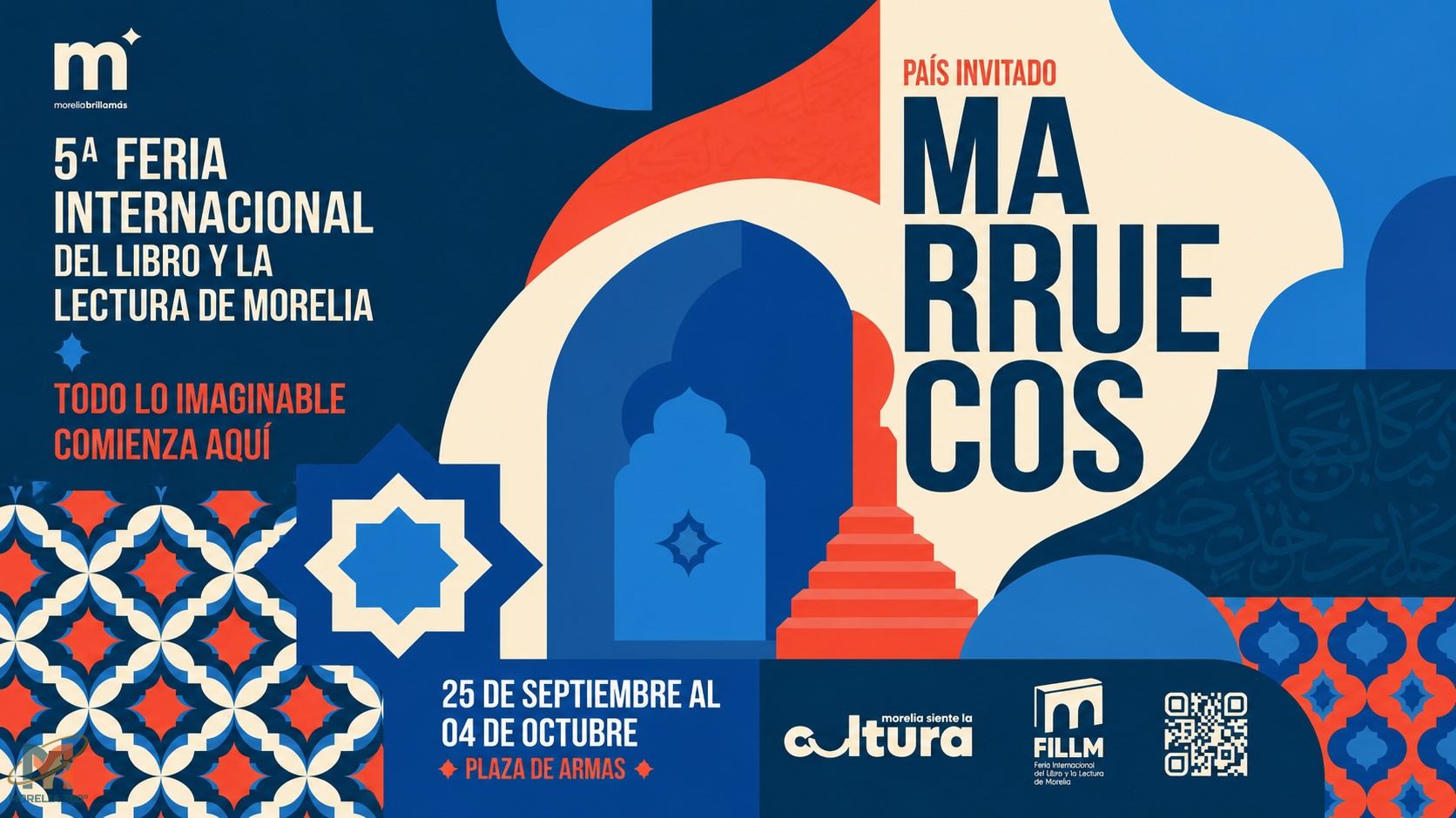 5ª Feria Internacional del Libro y la Lectura de Morelia tendrá a Marruecos como país invitado
