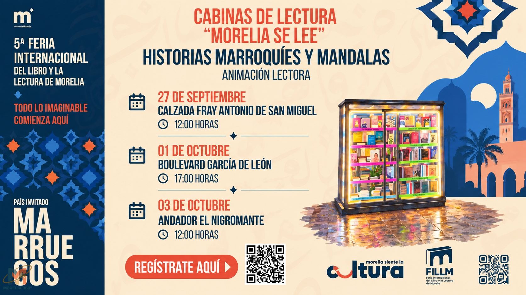 “Historias marroquíes y mandalas” acercará la cultura de Marruecos a lectores de Morelia